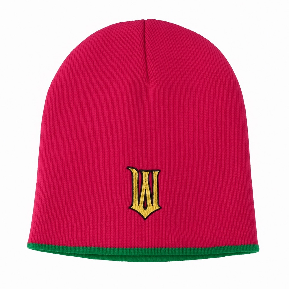 Wicked Movie Promo Reversible Beanie Pink & Green with Gold Logo 2024
